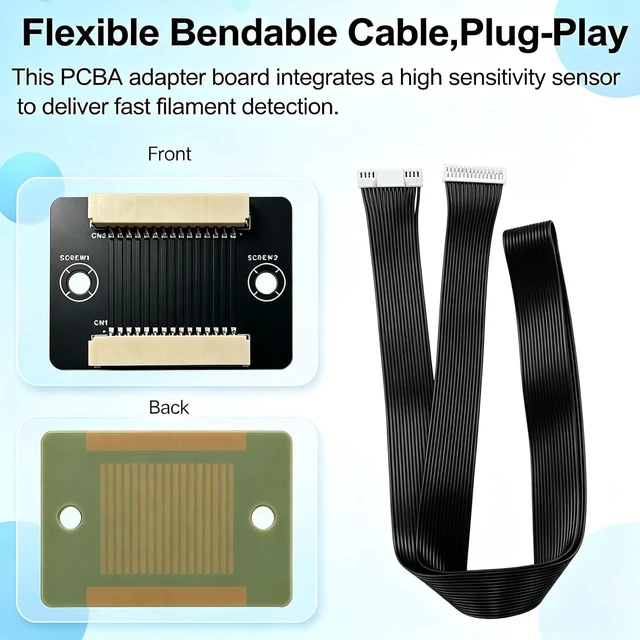 Alt view image 7 of 7 - For Snapmker U1 Feeding Extension Cable Module,Feeder Wire Replacement Part,FreelyMovable HighPrecision Detection Sensor,Flexible Bendable Cable with Buckle Lock Connector, PlugPlay 3D Printer part