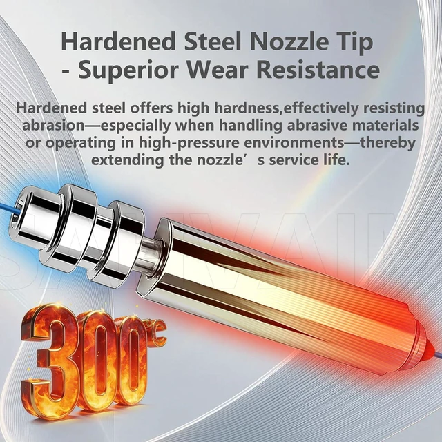 Alt view image 3 of 7 - 4PK 0.25/0.4/0.6/0.8mm Kobra 4/Kobra X Nozzle Integrated Hardened Steel Nozzles All-Metal Quick-Detachable Extruder Throat Tube Nozzles Print Head Hot End for Anycubic Kobra 4/KX 3D Printer Parts