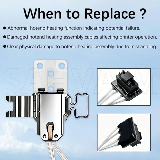 Alt view image 3 of 7 - P2S Hotend Heating Assembly for Bambu Lab P2S, Ceramic Zirconia Base Hotend Heater, Direct Replacement P2S Hotend Parts, Stable Temperature & Reduced Heat Creep for Bambu Lab P2S 3D Printer