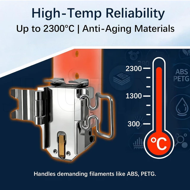 Alt view image 4 of 7 - P2S Hotend Heating Assembly for Bambu Lab P2S, Ceramic Zirconia Base Hotend Heater, Direct Replacement P2S Hotend Parts, Stable Temperature & Reduced Heat Creep for Bambu Lab P2S 3D Printer