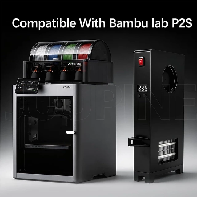 Alt view image 4 of 7 - 110V P2S Chamber Heater Assembly for Bambu Lab P2S, Heated Chamber Temperature Control Assembly with Digital Display, Enclosure Heating Upgrade for BambuLab P2S 3D Printer Parts