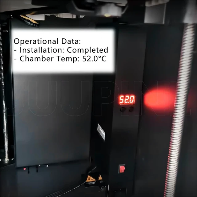 Alt view image 5 of 7 - 110V P2S Chamber Heater Assembly for Bambu Lab P2S, Heated Chamber Temperature Control Assembly with Digital Display, Enclosure Heating Upgrade for BambuLab P2S 3D Printer Parts