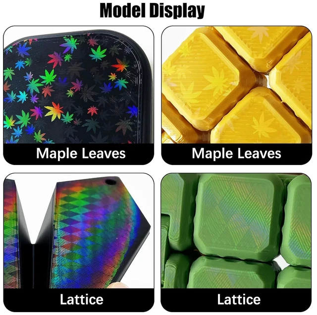 Alt view image 6 of 7 - 264x276mm Kobra 4/ Kobra S1/Kobra X Build Plate for Anycibic Kobra X/Kobra 4/Kobra S1 Combo 3D Printers,Double Sided Grid & Maple Leaf Heated Bed Flexible Removable Spring Steel Sheet Easy to Remove