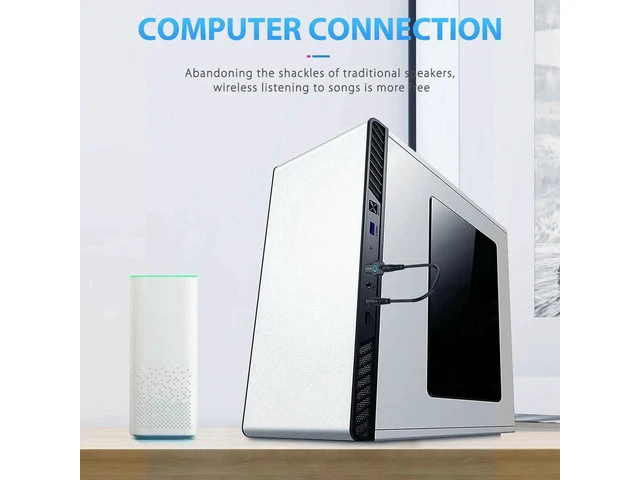 Alt view image 7 of 7 - Wireless Bluetooth 5.0 Transmitter A2DP Audio RCA to 3.5mm AUX + USB Adapter HUB