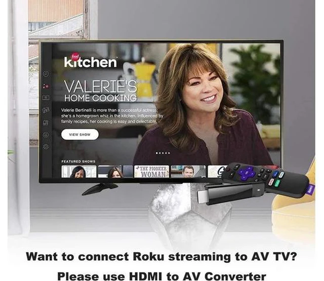 Alt view image 6 of 6 - HDMI to AV Converter HDMI to RCA Composite Converter Adapter Support PAL/NTSC Support 1080P Compatible with /Fire Sitck/PS4/Xbox/Spectrum Box/Old Sanyo TV/Old LG TV/Old CRT ect.
