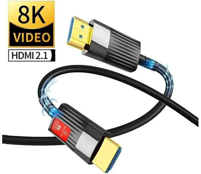 Main image of 8K HDMI Fiber Optic Cable 16ft, 48Gbps Ultra High Speed HDMI 2.1 Cable, CL3 Rated, 8K60Hz 4K120Hz 2K144Hz Dynamic HDR HDCP 2.2 & 2.3 eARC Compatible for Xbox Series X PS5 LG C9 Samsung