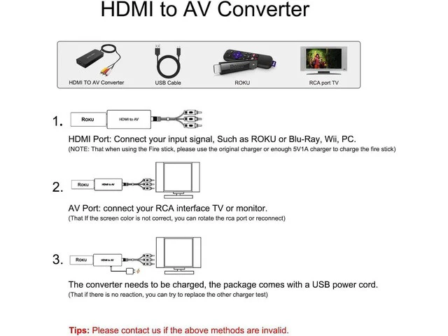 Alt view image 2 of 7 - HDMI to RCA Converter HDMI to Composite Video Audio Converter Adapter HDMI to AV Supports PAL/NTSC for PS4 Xbox Switch TV Stick Blu-Ray DVD Player