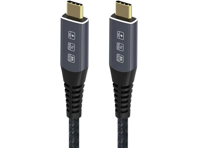 Alt view image 7 of 7 - USB4 USB4.0 USB-C Type-C Male to USB-C Type-C Male USB4 Cable 40Gbps with 100W Charging Compatible 1.8M