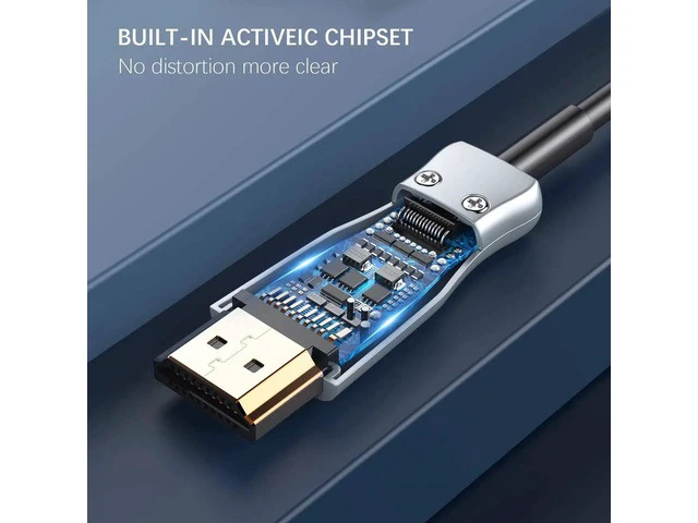 Alt view image 5 of 7 - Fiber Optic HDMI Cable, 1M/2M/3M/5M/10/20/30/50M Light Speed HDMI2.0b Cable - 4K 60hz(4:4:4/4:2:2/4:2:0, ARC, HDR, HDCP2.2, 3D, UHD) - 4:4:4/4:2:2/4:2:0, HDR, HDCP2.2, ARC, 3D, 1M/3.3ft
