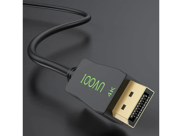 Alt view image 5 of 7 - DisplayPort Cable 6FT 2-Pack DP to DP Cable 4K@60Hz 1440p@144Hz/165Hz Display Port Cord for Monitor Computer Laptop PC Graphics Card