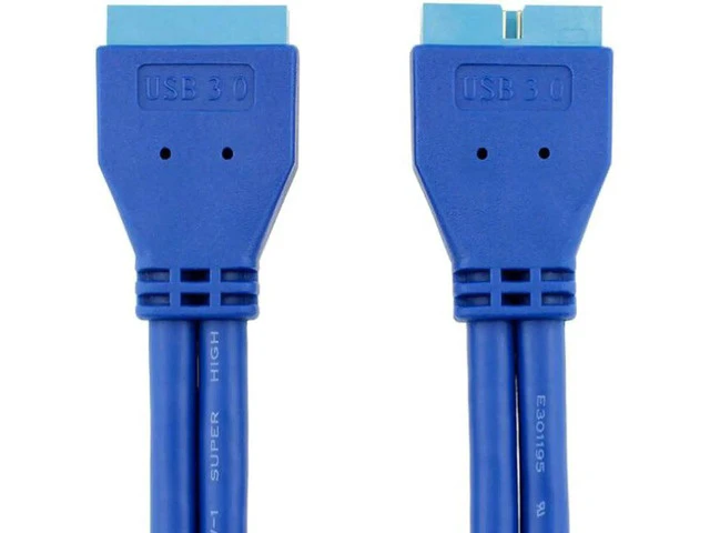 Alt view image 2 of 3 - USB 3.0 Motherboard Header 20pin Connector Male to Male Cable 50CM
