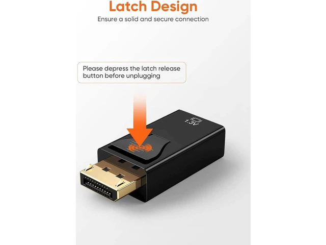 Alt view image 3 of 7 - DisplayPort to HDMI Adapter 10 Pack 1080P Gold Plated DP to HDMI Adapter (Male to Female) 1.3V Uni-Directional Display Port to HDMI Adapter