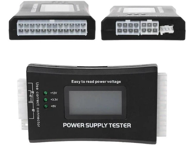 Alt view image 2 of 5 - 2020 New Digital LCD Power Supply Tester Multifunction Computer 20 24 Pin Sata LCD PSU HD ATX BTX Voltage Test Source