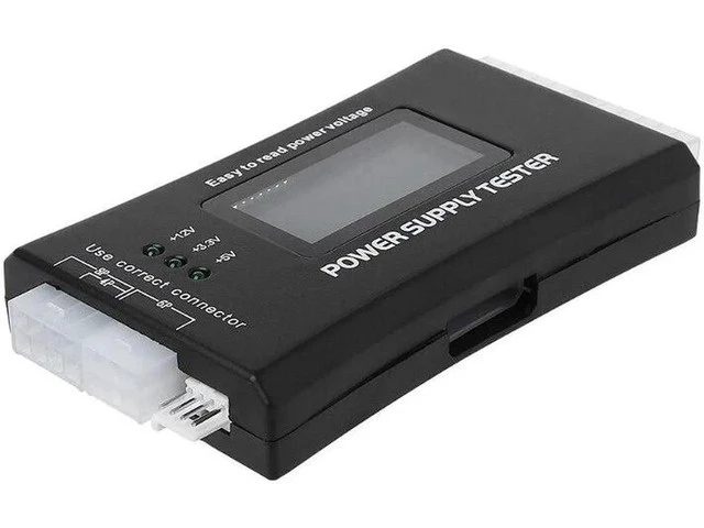 Alt view image 4 of 5 - 2020 New Digital LCD Power Supply Tester Multifunction Computer 20 24 Pin Sata LCD PSU HD ATX BTX Voltage Test Source