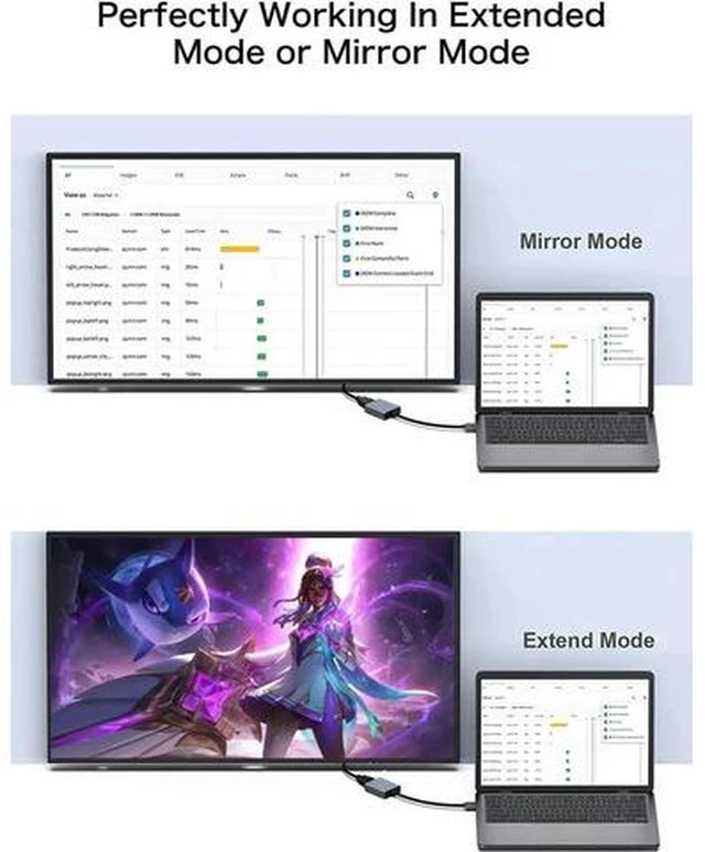 Alt view image 2 of 7 - USB to HDMI Adapter USB 3.0/2.0 to HDMI for Multiple Monitors 1080P Compatible with Windows 7/8/10/11Grey