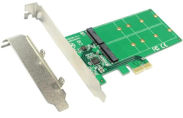 Main image of On Cards PCIE to M2 Adapter M.2 NGFF TO PCI Express PCIE X1 Adapter Dual Port B Key Card Supports 2230 2242 2260 2280 M2 SSD