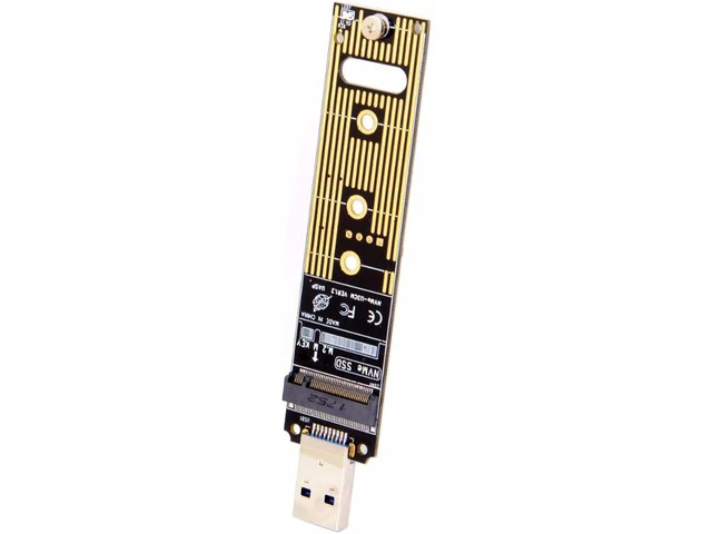 Alt view image 2 of 3 - 90 Degree Up Angled SATA 22Pin 7+15 Male to SATA 22Pin Female Extension Convertor Adapter