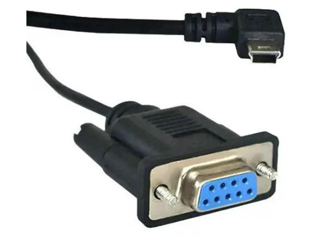 Alt view image 2 of 5 - Angled Mini USB 2.0 Male to RS232 DB9 9Pin Female Adapter Extension Cable 6Ft 1.8m