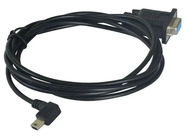 Alt view image 5 of 5 - Angled Mini USB 2.0 Male to RS232 DB9 9Pin Female Adapter Extension Cable 6Ft 1.8m