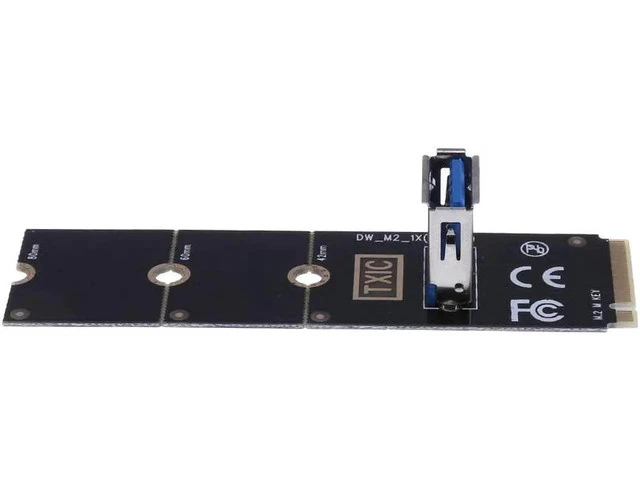 Alt view image 6 of 6 - M.2/NGFF to USB3.0 Port t Adapter Graphic Card Cable Extender Adapter Card Mining Riser Card Extension Line for Bitcoin Miner