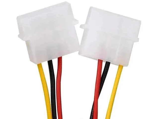 Alt view image 4 of 6 - 10PCS 2 IDE Dual 4pin Molex IDE Male to 6 Pin Female PCI-E Y Molex IDE Power Cable Adapter Connector for video cards Dropship
