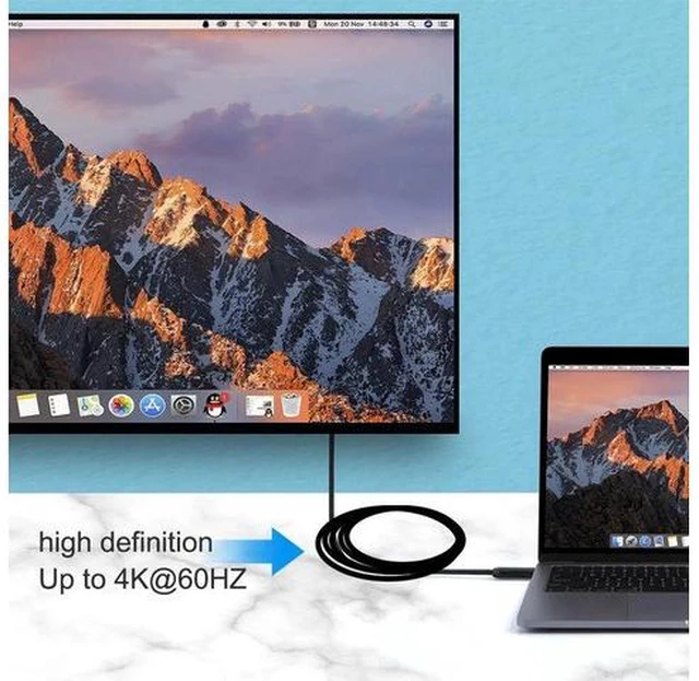 Alt view image 5 of 6 - 4K Fiber HDMI Cable - HDMI 2.0 Support 4K 60hz(4:4:4, Dolby Vision, HDR10), Optimal Viewing for Apple tv 4k, Xbox one, PS4 pro - One-Way Work HDMI Cable - 6.5ft (2meters)