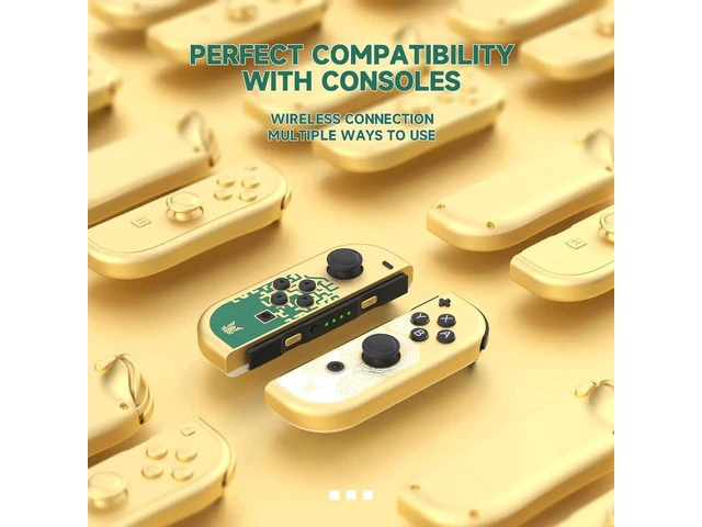 Alt view image 4 of 5 - Joy Cons for Switch Controllers, Wireless Replacement for Switch Joycons, Left and Right Switch Controllers Joycon Support Sports Dual Vibration/Wake-up/Motion Control