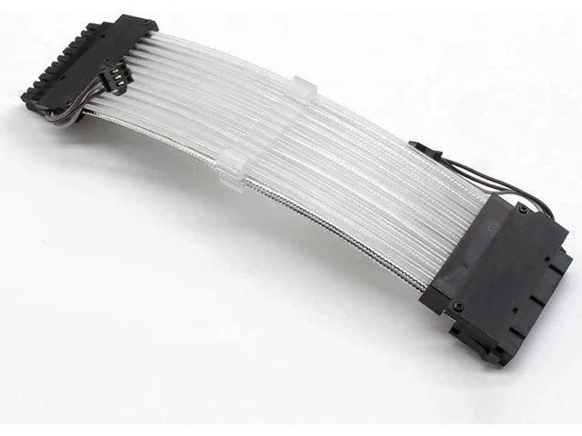 Alt view image 2 of 7 - 24Pin ATX Motherboard RGB Extension Power Supply Cable for PC Case DIY Computer Cord Custom Build Gaming Case Modding