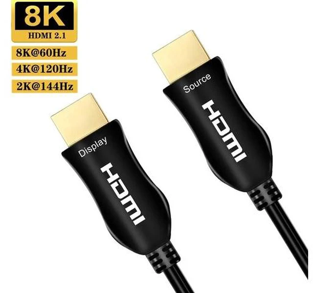 Main image of 8K Fiber Optic HDMI Cable 16ft (48Gbps/4k@120Hz/3D/HDR/ARC/Dolby)