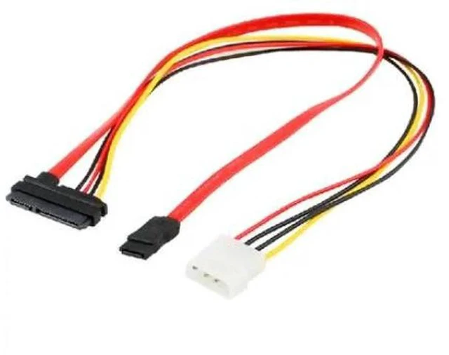 Main image of 7 Pin SATA Serial ATA to SAS 29 Pin & 4 Pin Power Cable Male Connector Adapter for 2.5" inch HDD Hard Disk Drive F