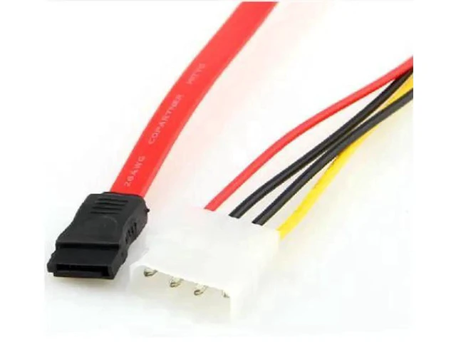 Alt view image 4 of 4 - 7 Pin SATA Serial ATA to SAS 29 Pin & 4 Pin Power Cable Male Connector Adapter for 2.5" inch HDD Hard Disk Drive F