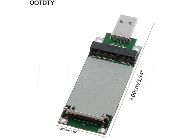 Alt view image 5 of 5 - PCI-e Wireless WWAN to USB Adapter card With SIM Card Slot Module testing - L059 New hot