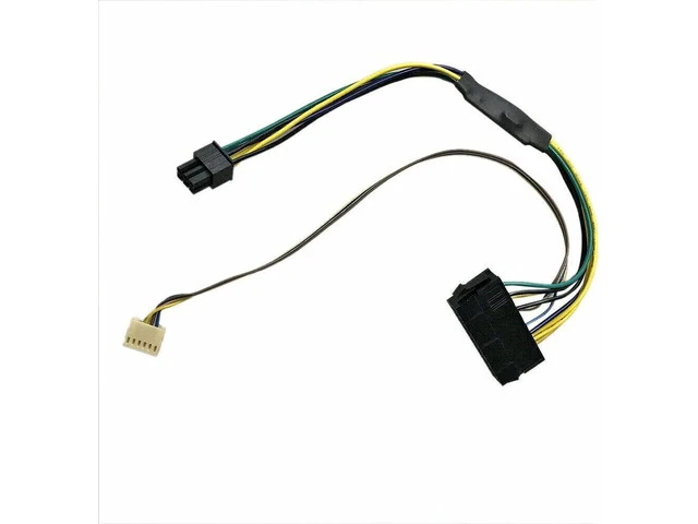Alt view image 2 of 5 - 11.8in 24P to 6P Power Supply Adapter Cable Compatible with HP Elite 8100 8200 8300 800G1
