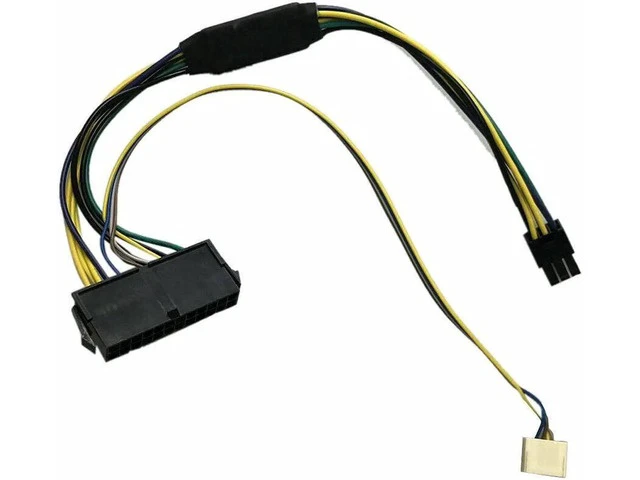 Alt view image 4 of 5 - 11.8in 24P to 6P Power Supply Adapter Cable Compatible with HP Elite 8100 8200 8300 800G1