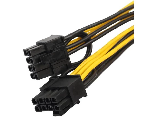 Alt view image 3 of 6 - 2xpci-e 6-pin To 2x 6+2-pin (6-pin/8-pin) Power Splitter Cable Pcie Pci Express