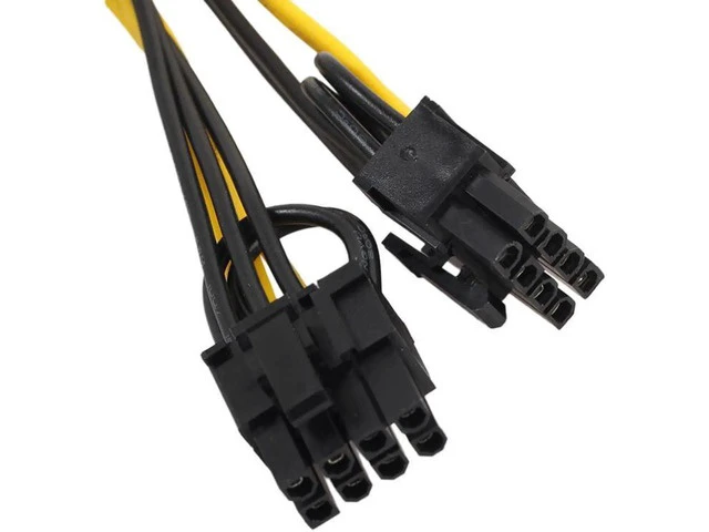 Alt view image 6 of 6 - 2xpci-e 6-pin To 2x 6+2-pin (6-pin/8-pin) Power Splitter Cable Pcie Pci Express