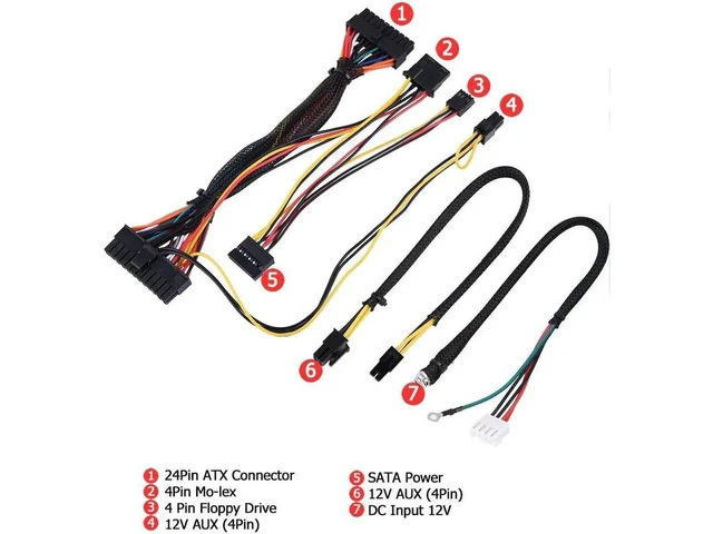 Alt view image 7 of 7 - Wendry Professional PC Power Supply Module, PC PSU DC 12V Input 300W Computer Power Supply Module with 24Pin Connect/AUX/SATA Cable Suitable for Mini-ITX and 1U Case