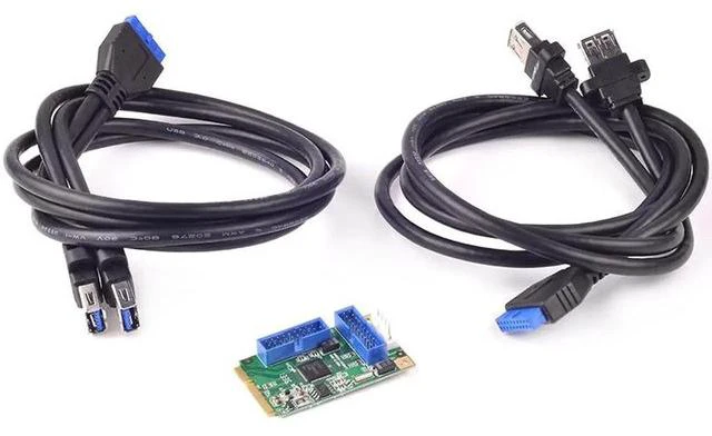 Alt view image 4 of 5 - PCI-e USB 3.0 Adapter 4 ports PCI e to USB 3.0 adapter Expansion Card USB3.0 PCI e converter With Cable