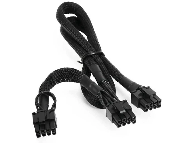 Alt view image 2 of 6 - ForCorsair PSU, PCIe Dual 8Pin 6+2Pin GPU Power Cable ForCorsair CX850M CX750M CX600M CX500M CX430M Modular Power, Sleeved Net