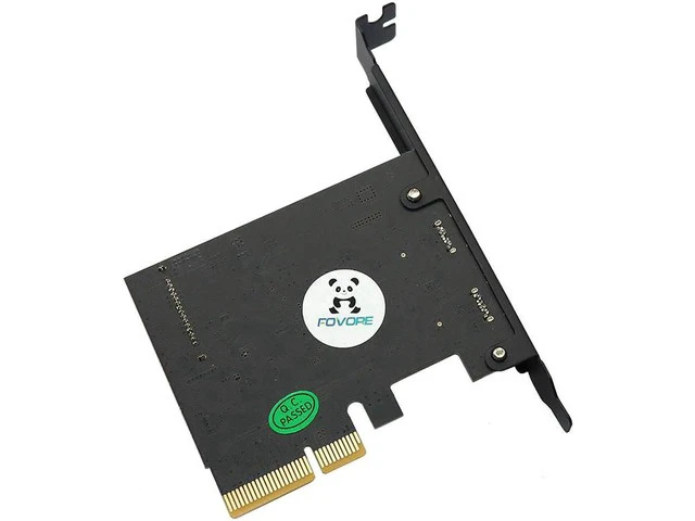 Alt view image 3 of 5 - 3.1 PCIE PCI Express Expansion Card PCI-E 4X to 3.1 Gen2 10Gbps 2-Port C Adapter ASMedia ASM3142 Chipset For Desktop