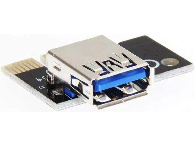 Alt view image 4 of 5 - 60cm USB 3.0 PCI-E Express Extender Riser Card Adapter SATA 15 -4Pin power cable for 1x 4x 8x 16x PCI-E slot of the motherboard