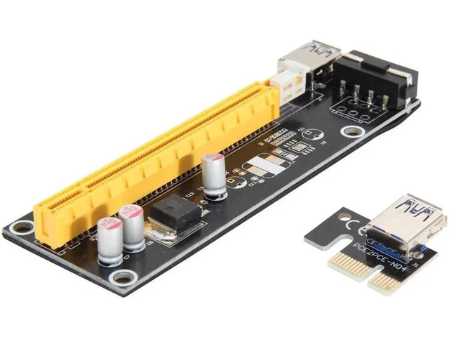 Alt view image 5 of 5 - 60cm USB 3.0 PCI-E Express Extender Riser Card Adapter SATA 15 -4Pin power cable for 1x 4x 8x 16x PCI-E slot of the motherboard