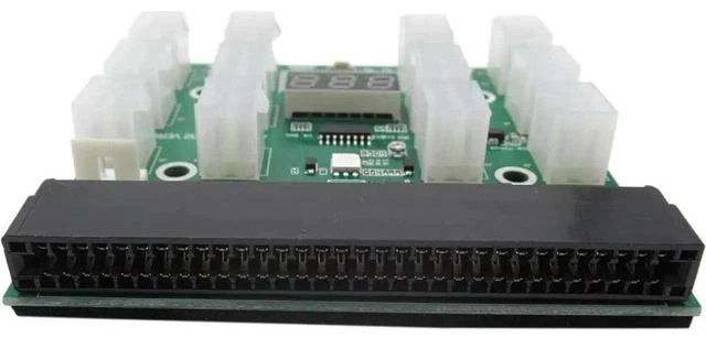 Alt view image 3 of 6 - High Performance Durable Breakout Board Server Adapter PSU Power Supply for HP 1200W GPU Mining w/Cables Vicue