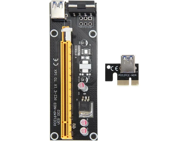 Alt view image 3 of 5 - 60cm USB 3.0 PCI-E Express Extender Riser Card Adapter SATA 15 -4Pin power cable for 1x 4x 8x 16x PCI-E slot of the motherboard