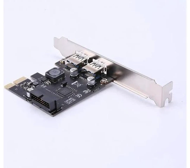 Alt view image 2 of 5 - 2 Port USB 3.0 PCI-e x1 Expansion Card PCI Express Adapter for Desktop