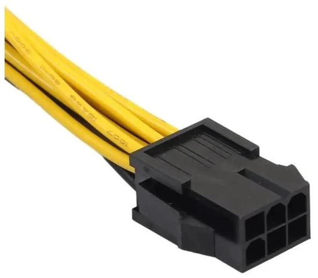 Alt view image 6 of 6 - 2xPCI-E 6-pin to 2x 6+2-pin (6-pin/8-pin) Power Splitter Cable PCIE PCI Express