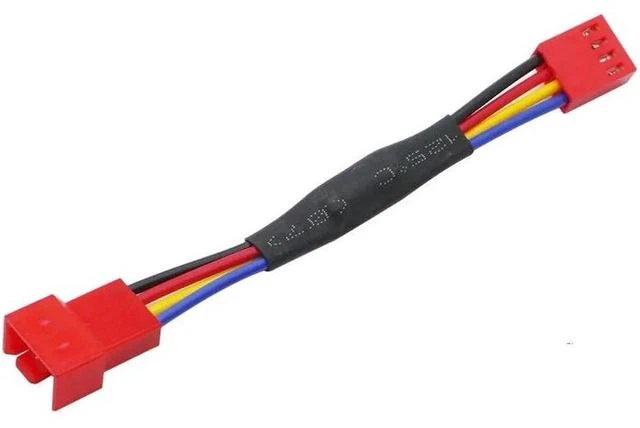 Main image of 10Pcs/lot Fan Resistor Cable 4 Pin Male to 4Pin Female Connector Reduce PC CPU Fan Speed Noise Resistor Slow down Cables(10pcs 4pin red) (11CM)