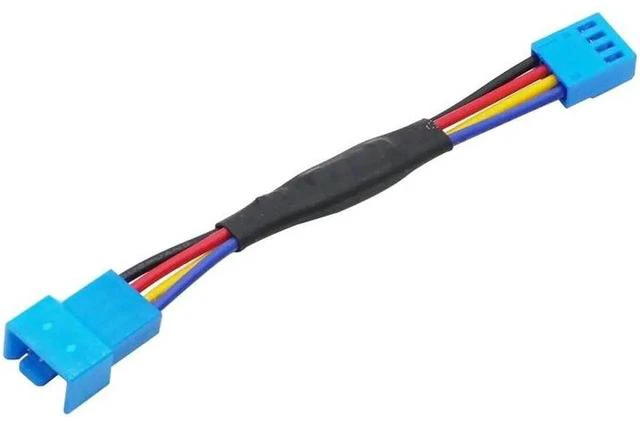 Main image of 10Pcs/lot Fan Resistor Cable 4 Pin Male to 4Pin Female Connector Reduce PC CPU Fan Speed Noise Resistor Slow down Cables(10pcs 4pin blue) (11CM)