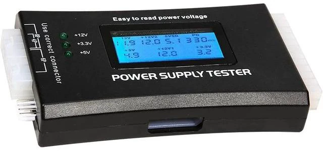 Alt view image 2 of 7 - Bestyu Digital LCD Display PC Computer Power Supply Tester 20/24 Pin 4 PSU ATX BTX ITX SATA HDD Testers