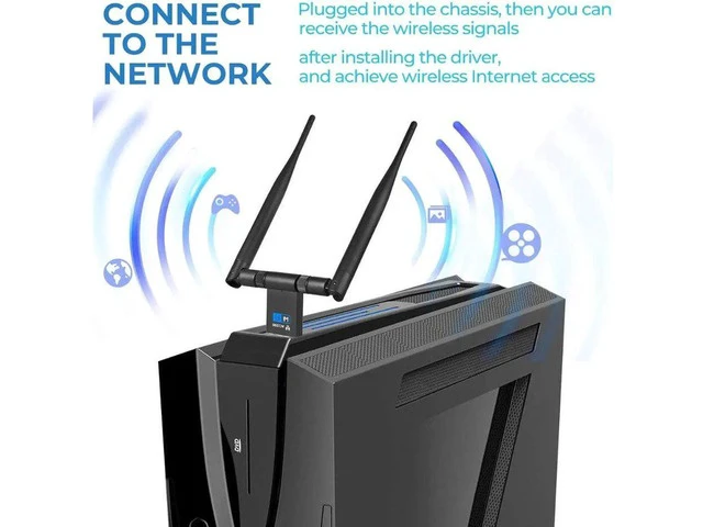 Alt view image 5 of 5 - 1200Mbps Wireless WiFi Adapter 2.4G 5G USB3.0 WiFi Dongle 802.11ac Network Adapter Support Windows XP/10/8/8.1/7/Vista/2